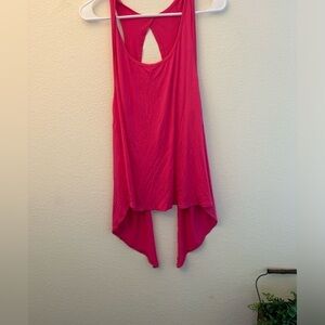 Icy zone Large Pink tank open back or tie back